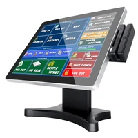 15 inch cash register retail store touch screen terminal payment restaurant machine all in one pos bank stand pos systems