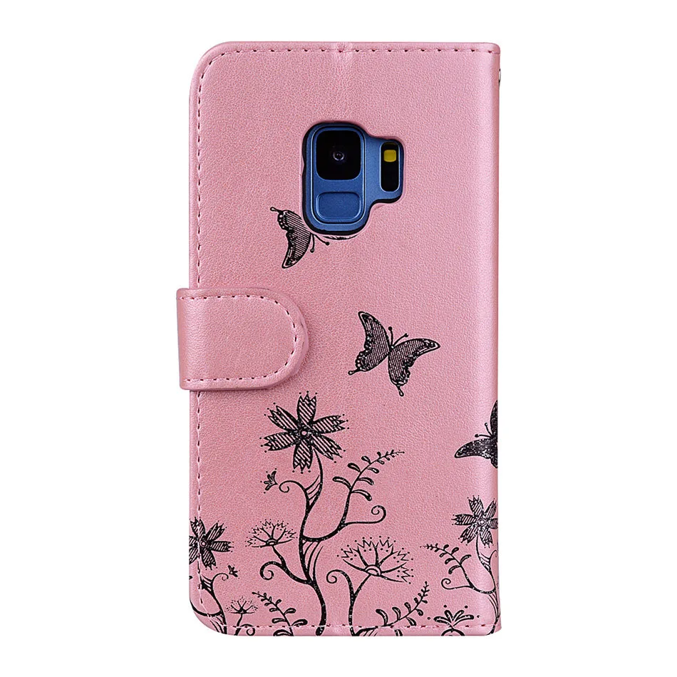 Милый кожаный чехол с откидной крышкой для Funda samsung Galaxy S8 Plus S7 S6 Edge J3 J5 j7 чехол для девочек с медведем и леопардовым принтом чехол-кошелек P06F