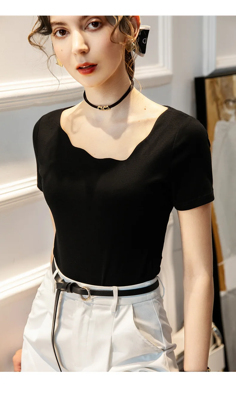 

T-shirt Women 2021 Autumn camisa feminina Cotton Female T Shirts one