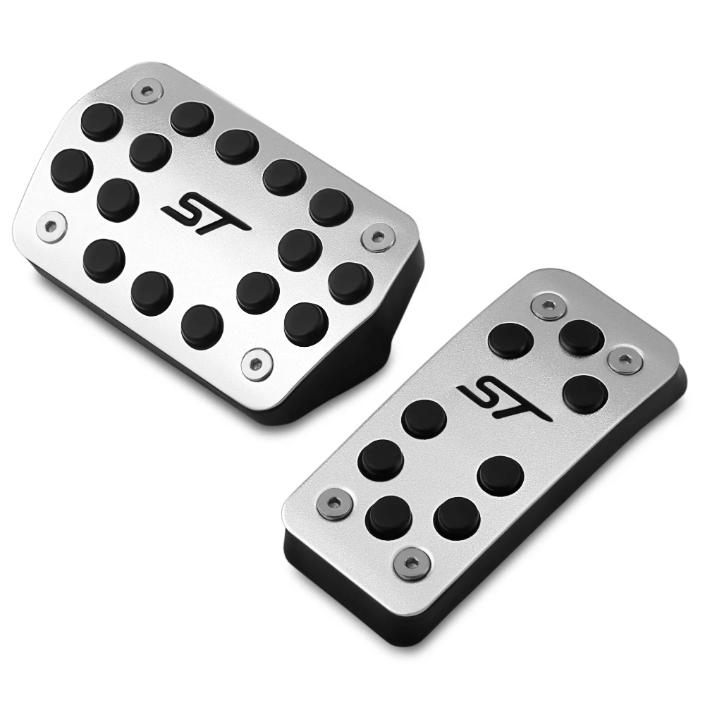 Автомобильные чехлы на педали из нержавеющей стали набор педалей для Ford Focus 2 3 4 MK2