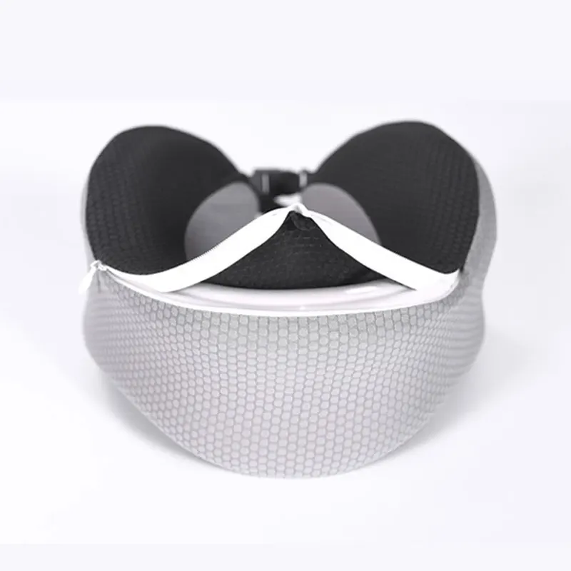 Soft Travel Neck Pillow Light Weight Memory Foam Cushion Support Neck Headrest U Pillow Rollable Pillows for Plane Car Office