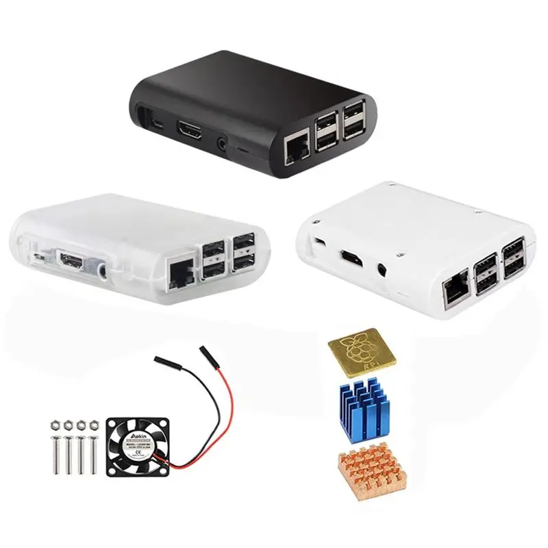 Для Raspberry Pi 3 корпус ABS pi 2 коробка от основа + охлаждающий вентилятор | Компьютеры и