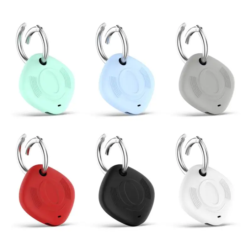 

Silicone Case For Samsung Galaxy SmartTag Protective Cover Spring Buckle Keychain For SmartTags Locator Anti-lost Protect Sleeve