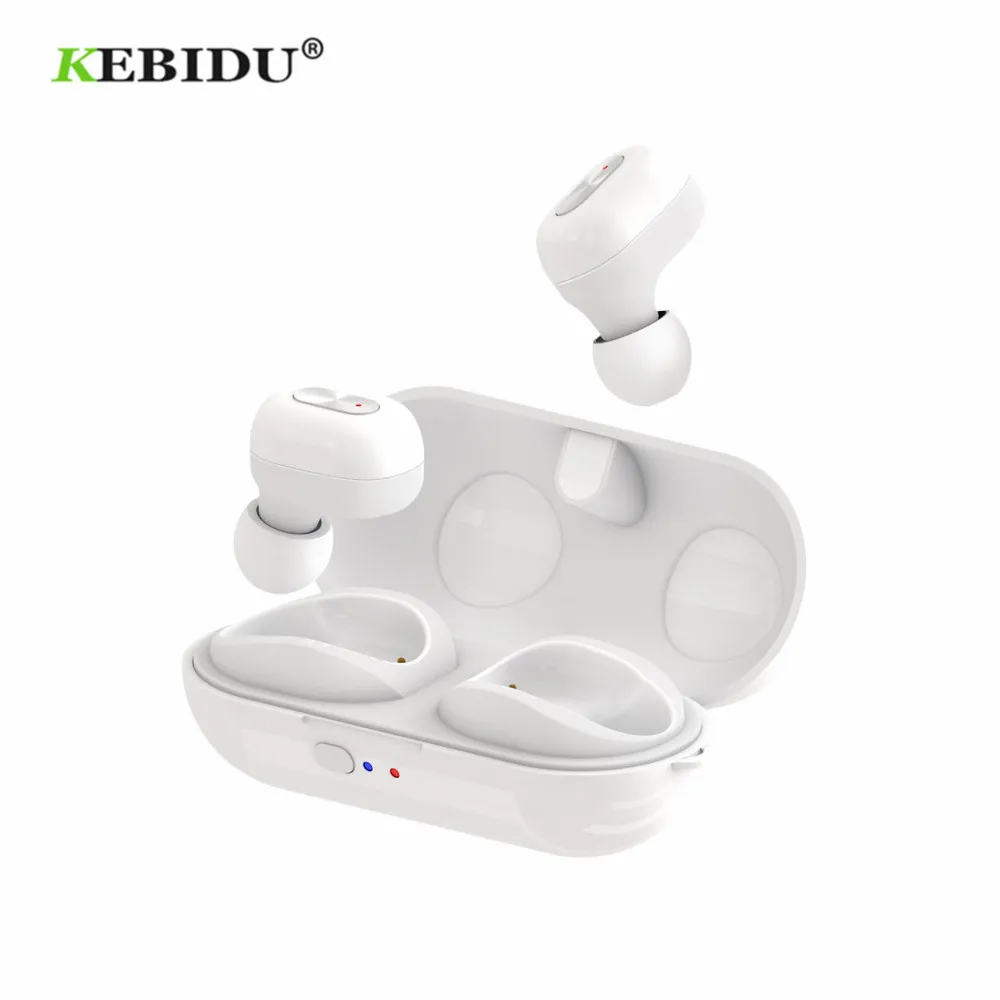 KEBIDU стерео наушники вкладыши TWS Bluetooth Беспроводной N9 Earbus спортивные гарнитуры