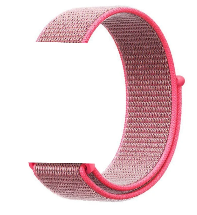 pink Nylon Аксессуары для часов W54 IWO 8 умные часы Красочные 42 мм силиконовый стальной ремешок W54 IWO8 женские умные часы ремешки - Цвет: pink Nylon