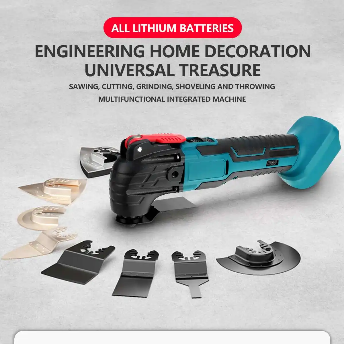 18 в Беспроводной Мощный Осциллирующий многофункциональный инструмент