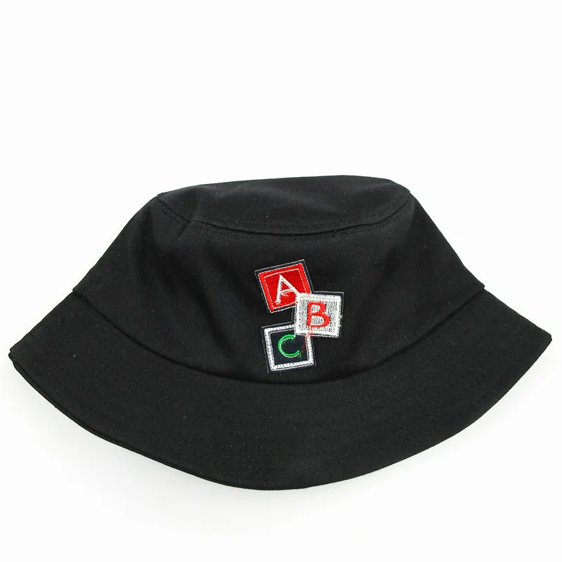 LDSLYJR ABC letter embroidery cotton Bucket Hat Fisherman outdoor travel hat Sun Cap Hats for men and Women 238 | Аксессуары для