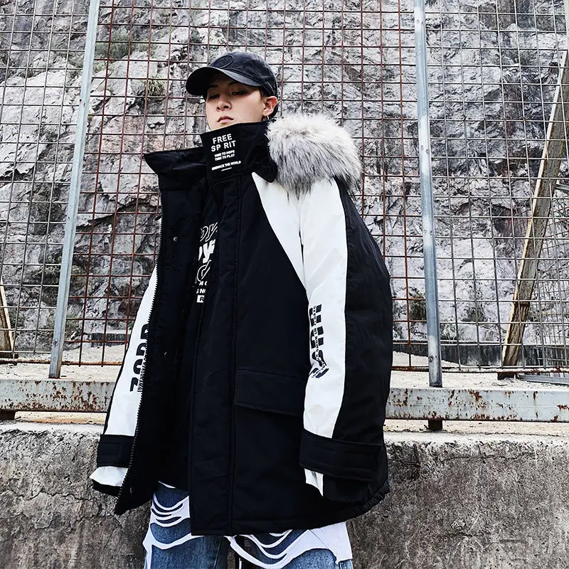 Мужская теплая парка с капюшоном Privathinker повседневная утепленная оверсайз на