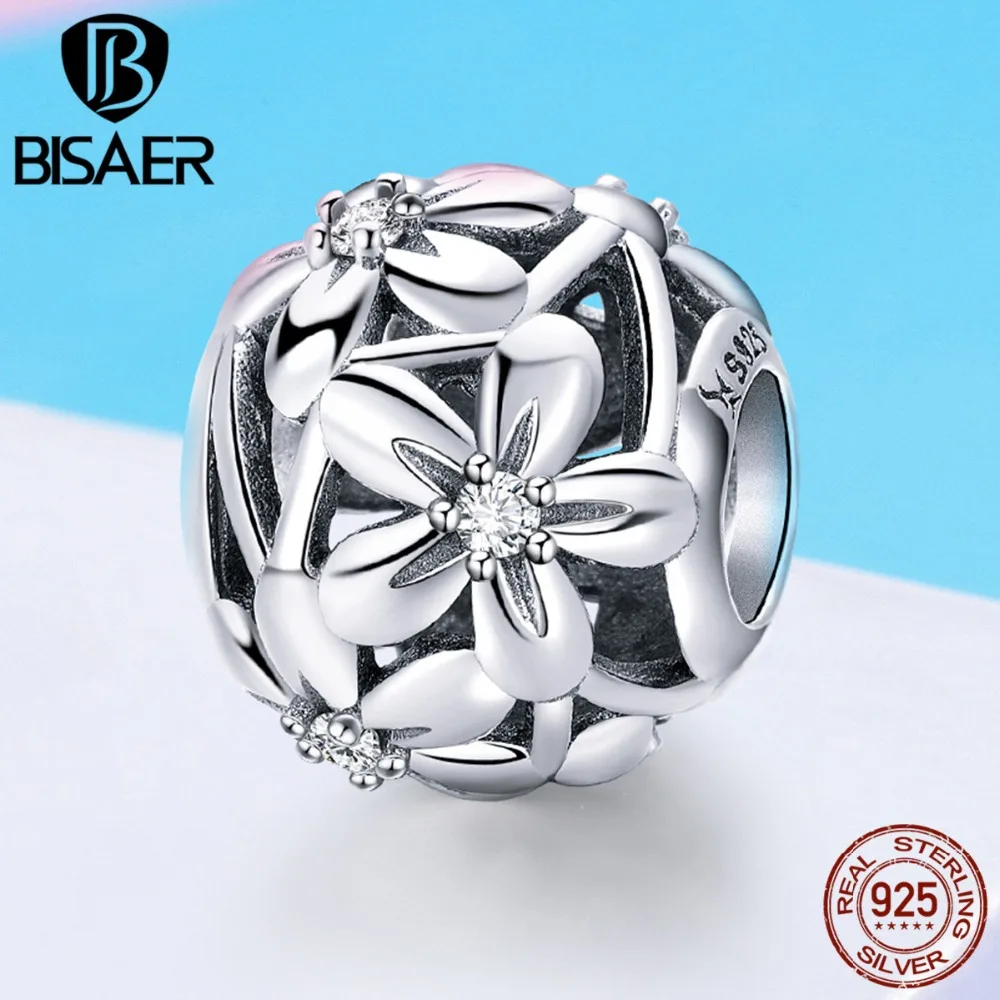 

Подвески из натурального серебра 925 пробы, модные бусины, модные элегантные бусины с цветами, подходят для браслетов и браслетов, ювелирные ...