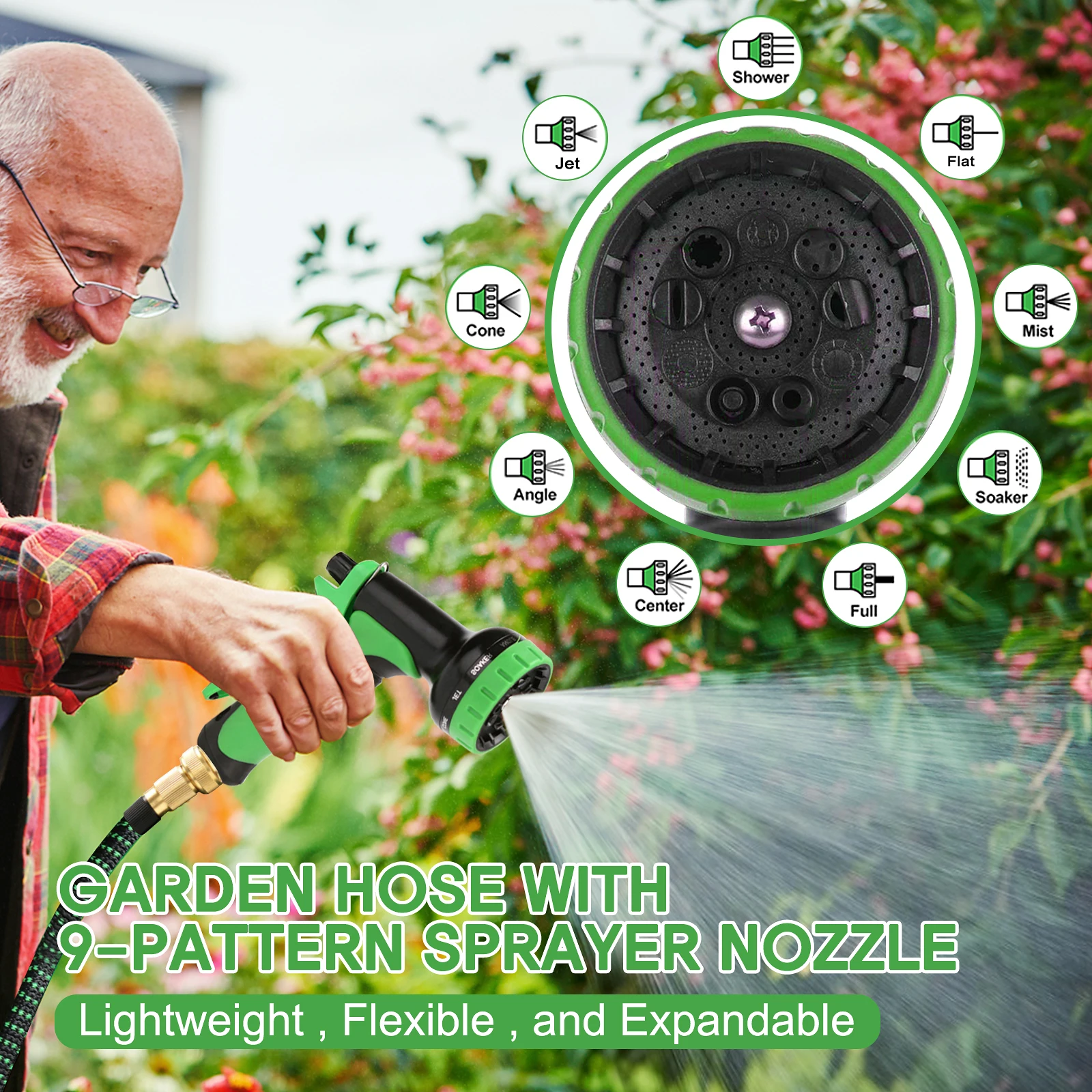 

Expandable Garden Hose Garden Hose Expandable Magic Rubber Hose Lightweight Wear-Resistant Plastic Hose For Garden Irrigation