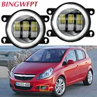 2 X противотумансветильник Angel Eye в сборе для Opel Vectra C Corsa D Hatchback 2007-2015, светодиодный ные противотуманные дневные ходовые огни Angel eye DRL