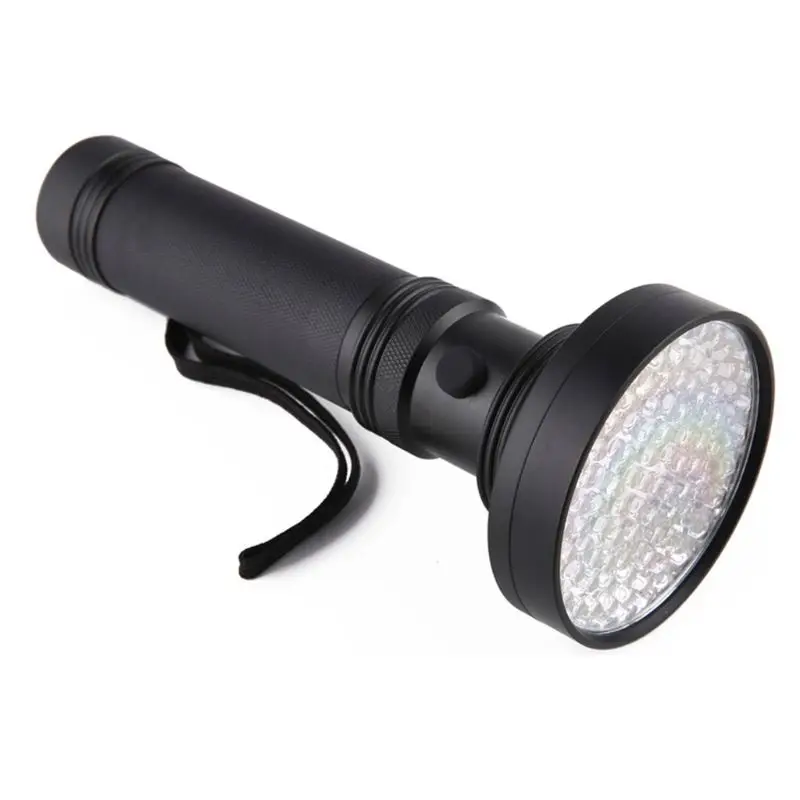 

L9NB 100LED UV Flashlight Money Banknote Detector Hunter Finder Portable Ultra Violet Blacklight Torch Light Lamp