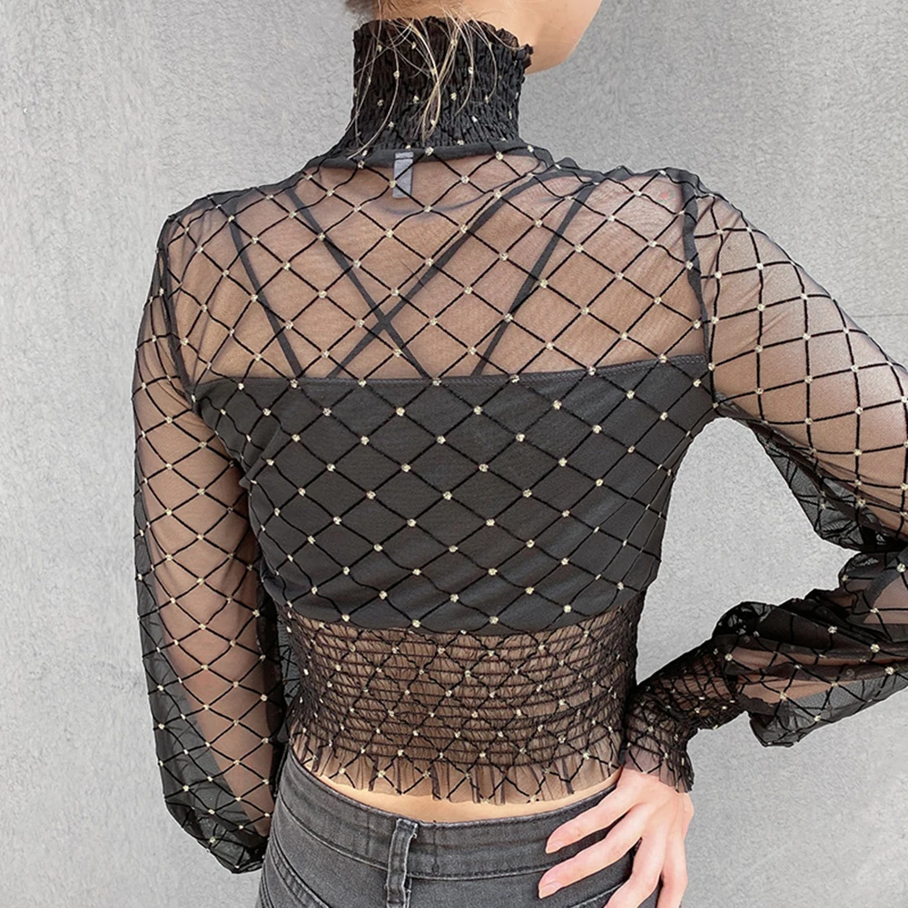 Осень Femme Blusa Mujer рубашка женская черная однотонная клетчатая блузка с принтом