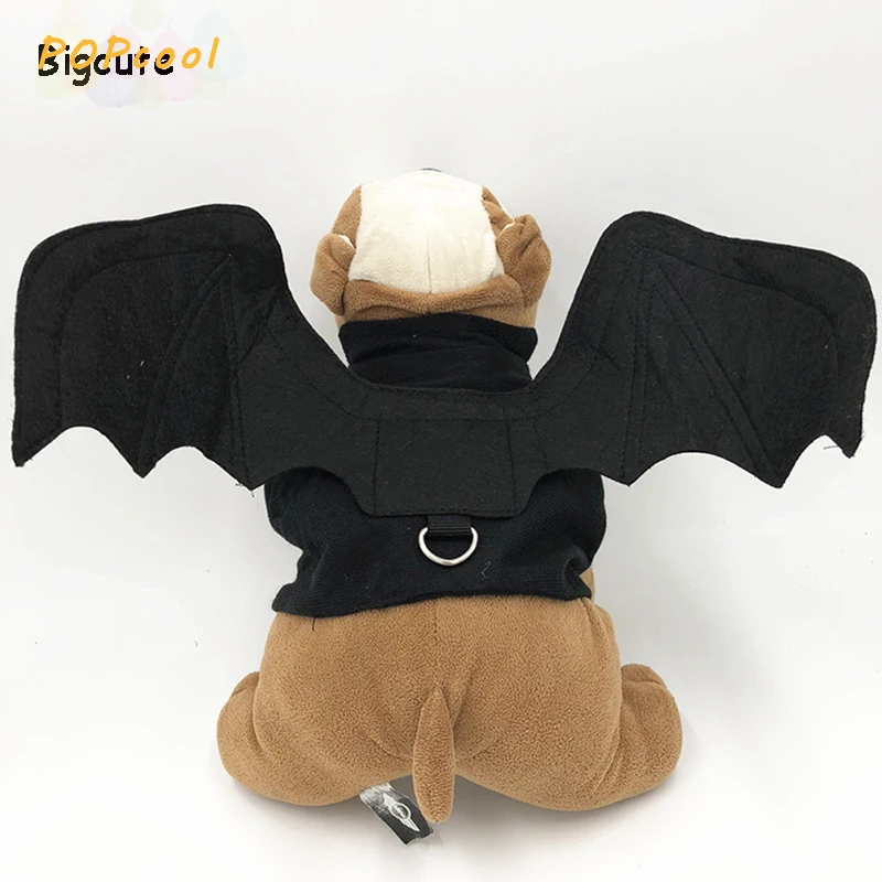 Dog Clothes Halloween Bat Wings Costume For Small Dogs Clothing Christmas Pets Coat Jackets Chihuahua Transform Costumes | Дом и сад