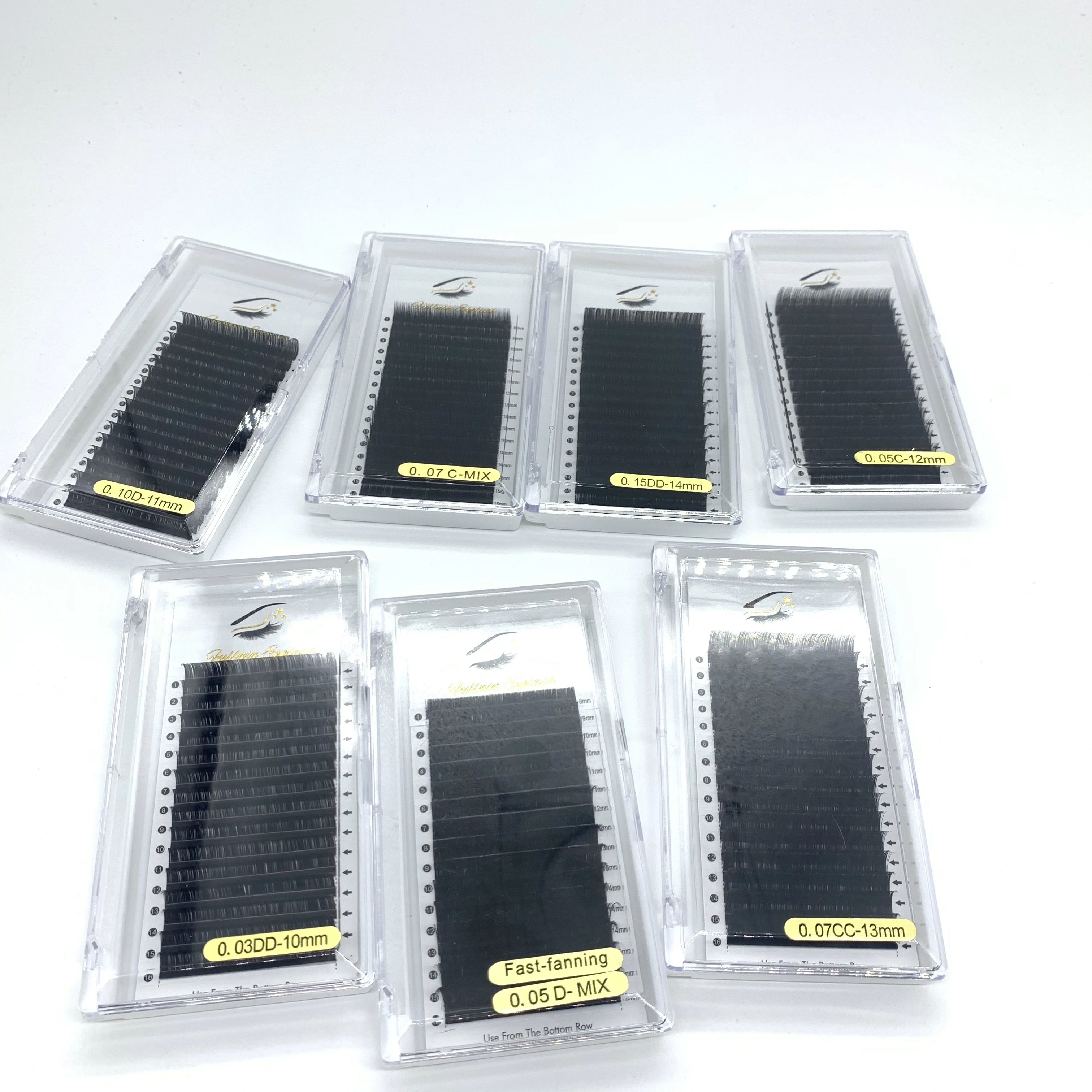 Ресницы для наращивания по оптовой цене от частного бренда FULLWIN 0 07cc 13 мм | Красота