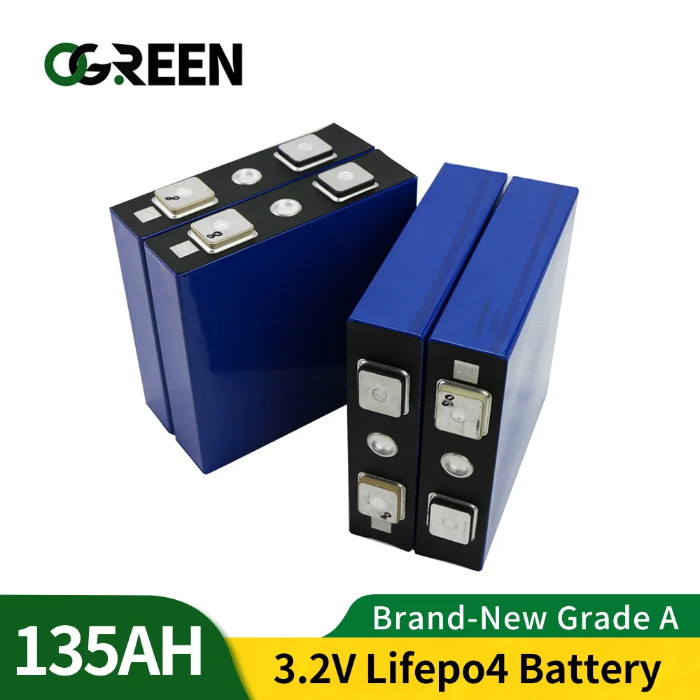 OGREEN Lifepo4 батарея абсолютно новая литиевая железная фосфатная 48 шт 3 2 v 135AH цикл 4000