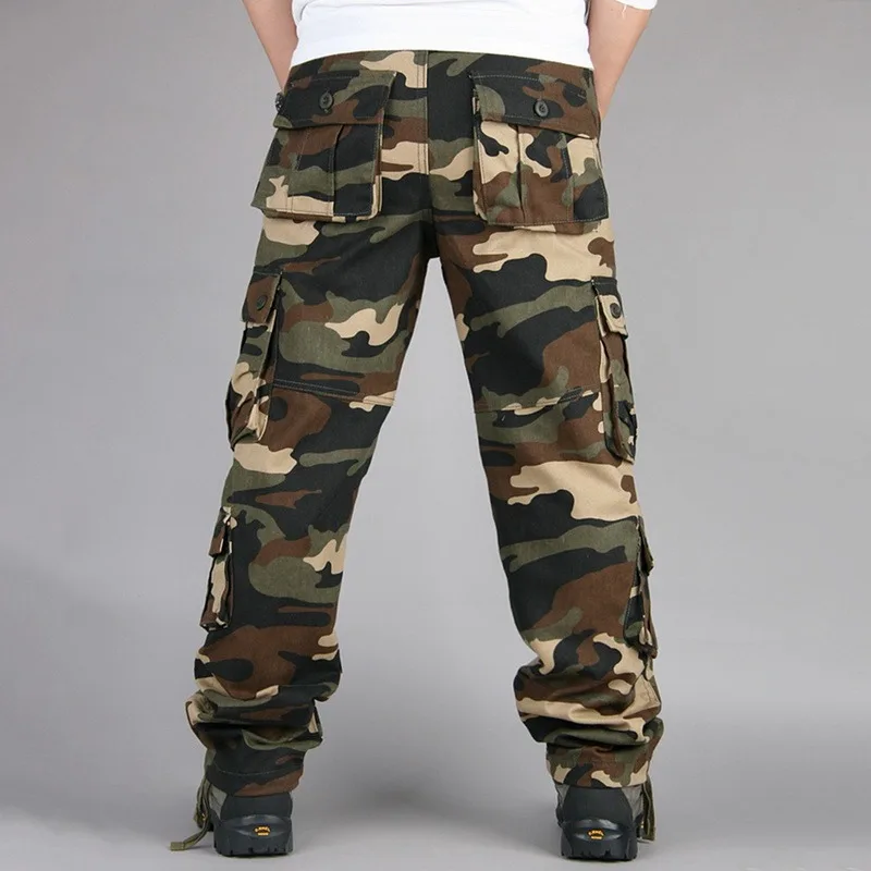 

Puimentiua Men Fashion Streetwear Casual Camouflage Jogger Pants Tactical Military Trousers Men Cargo Pants for Droppshipping