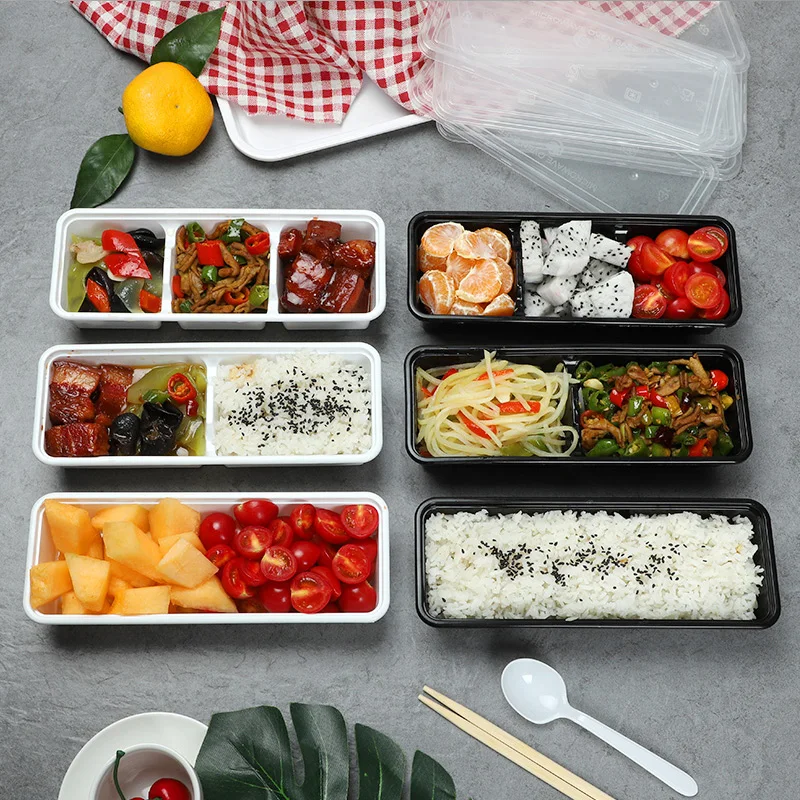 25 шт одноразовый отсек для малого бизнеса мини-Ланч-бокс фруктов рыбалки