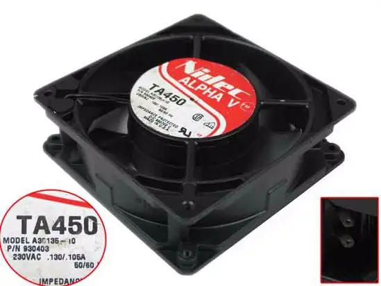 Охлаждающий вентилятор для сервера Nidec A30135-10 TA450 AC 230 в 28 Вт 120x120x38 мм