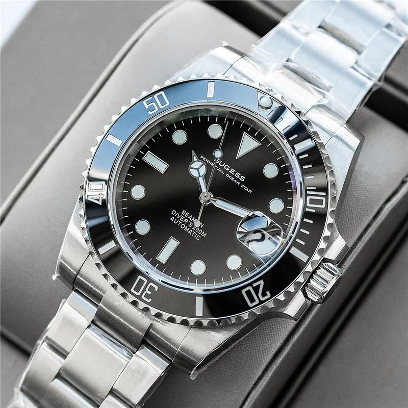 SUGESS механические часы Для мужчин Автоматический NH35 двигаться t Роскошные