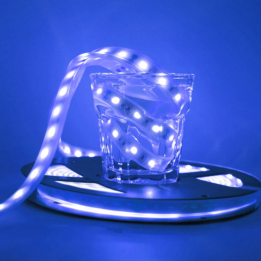 Водонепроницаемая силиконовая трубка RGB Светодиодная лента RGBW RGBWW 50 см 1 м 5