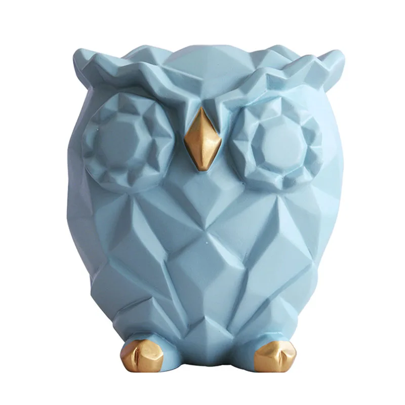 

Home Supplies Decoration Crafts Resin Owl Miniature Model Living Room Desktop Display Furnishings Office Decoration Ornament