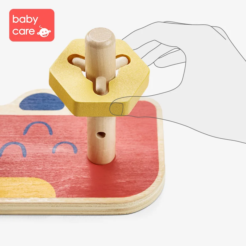 Babycare цветная цифровая познавательная игрушка деревянная детская ранняя