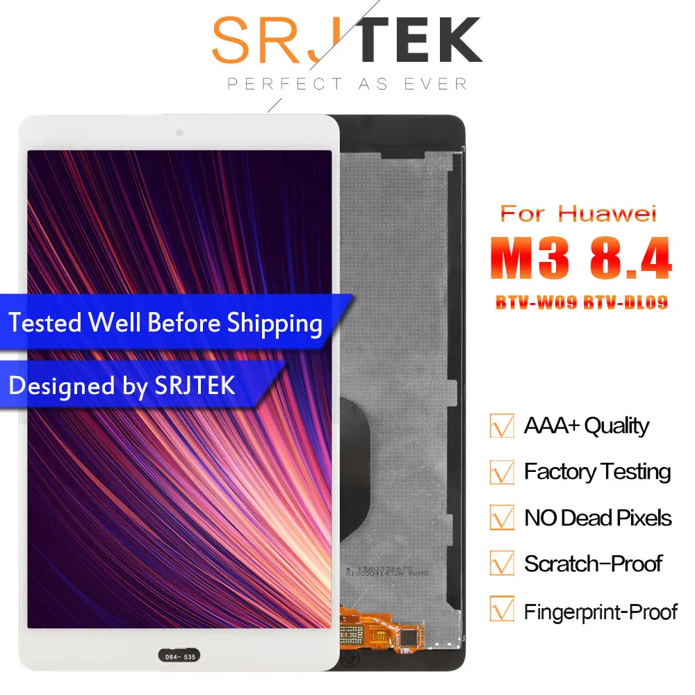SRJTEK 8 4 &quotдля Huawei MediaPad M5 ЖК-дисплей SHT-AL09 Matrix сенсорный экран дигитайзер планшетный