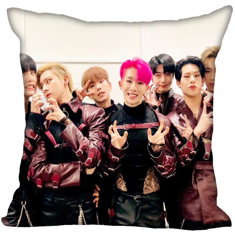 Чехол-Подушка Monsta X KPOP для дома невидимый на молнии размеры 40X40 45X45 см | Дом и сад