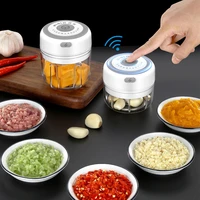 wireless electric garlic puree machine multifunction mini garlic meat chopper grinder baby food cutter shredder kitchen cooking