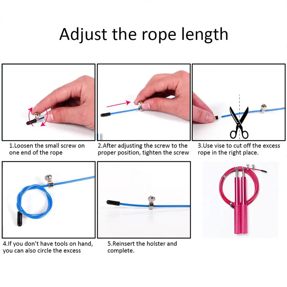 

Adjustable High Speed Steel Jump Rope Double Bearing Gym Jump Rope Children Exercise Jump Rope