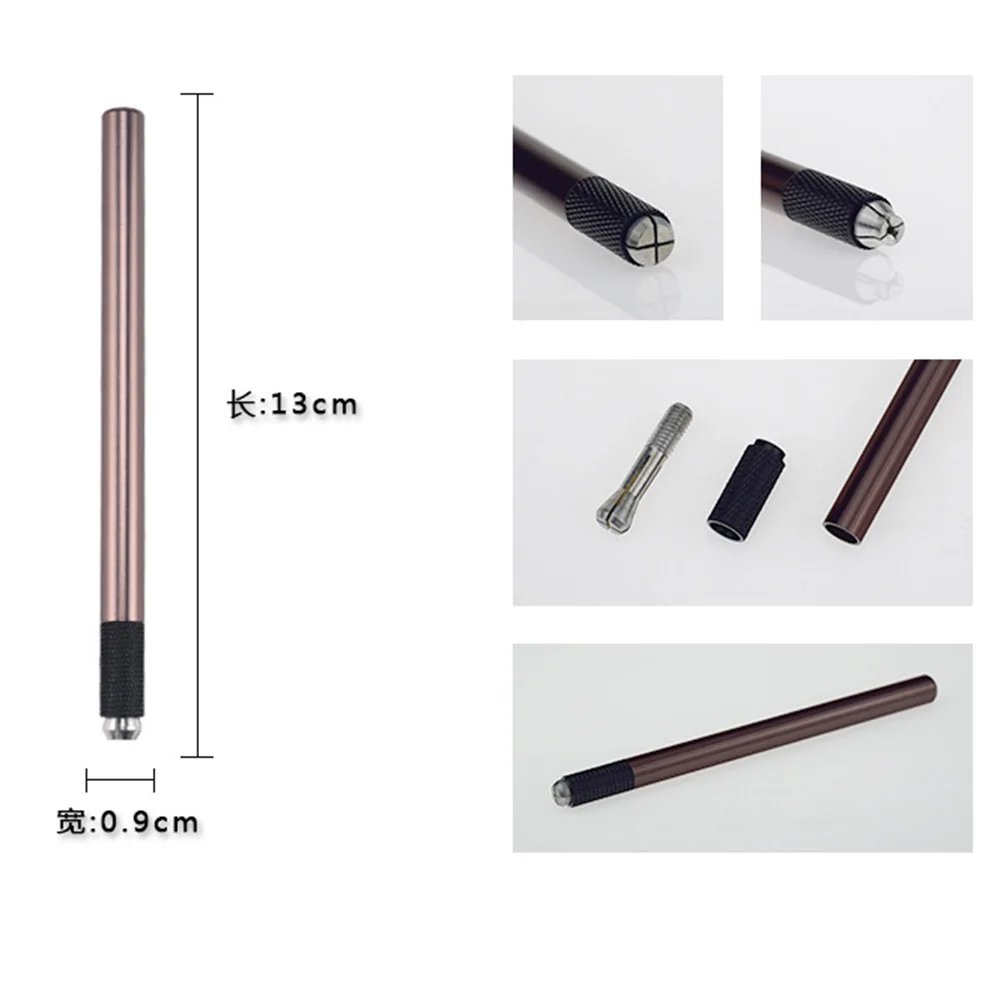 Ручка из нержавеющей стали для макияжа бровей инструмент татуажа ручка