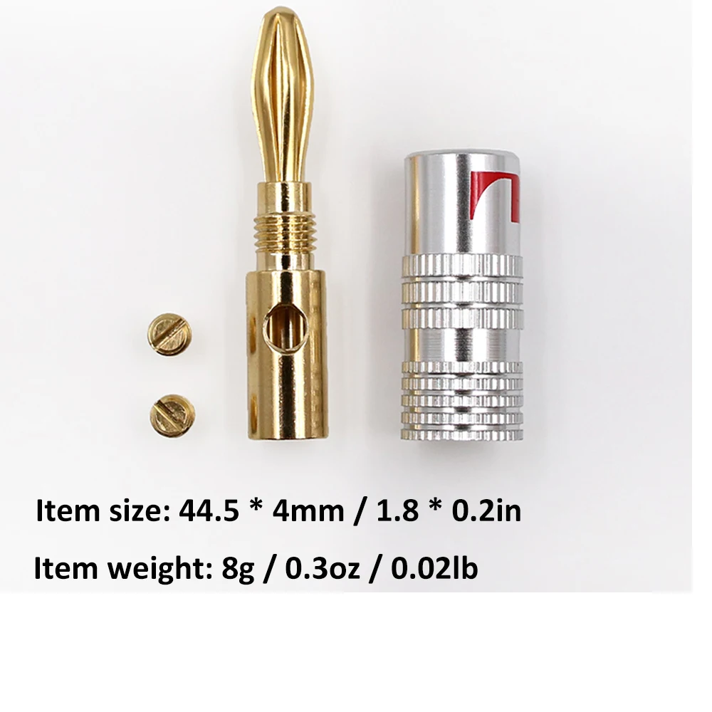 12 шт. банановые разъемы для динамика Amp качественная звуковая коробка из чистой