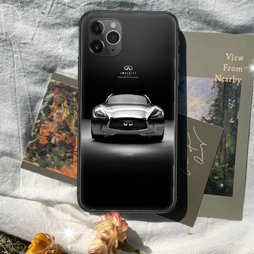 

INFINITI car logo Phone Case Cover Hull For iphone 5 5s se 2020 6 6s 7 8 12 mini plus X XS XR 11 PRO MAX black Funda 3D Cover