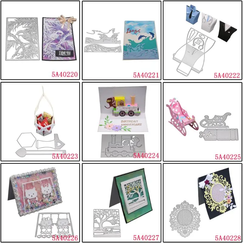 Рождественские сани металлические режущие штампы трафарет для скрапбукинга