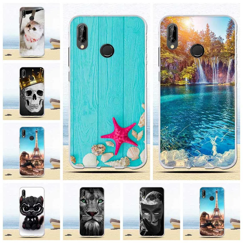 Полный защитный чехол для Huawei p 20 P20 Lite/Nova 3e/Nova3e с изображением морского кота