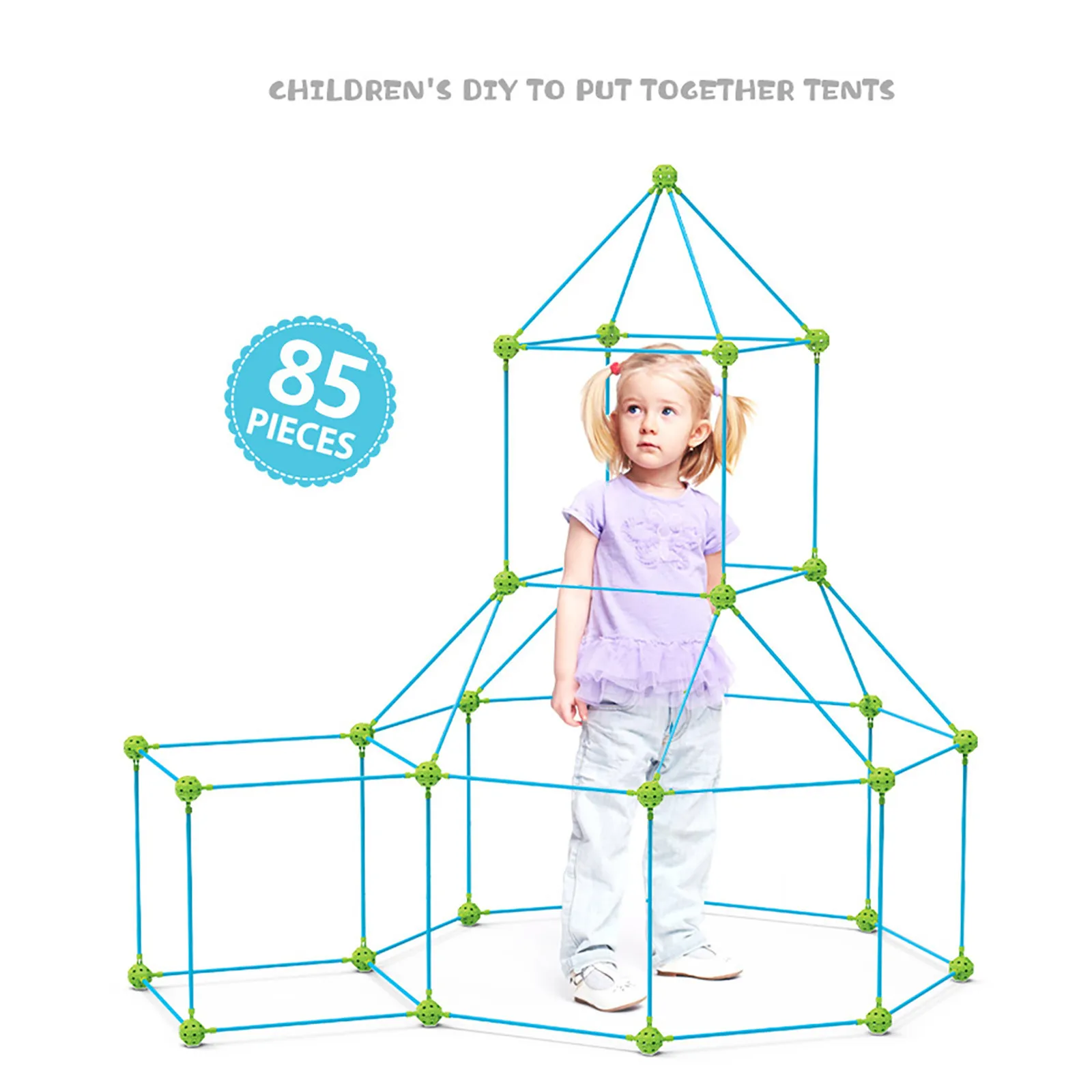 

DIY Children's Tent Toy Building Building Toy Kits Boys And Girls Gifts Spatial Thinking Games Assembly Educational Home play