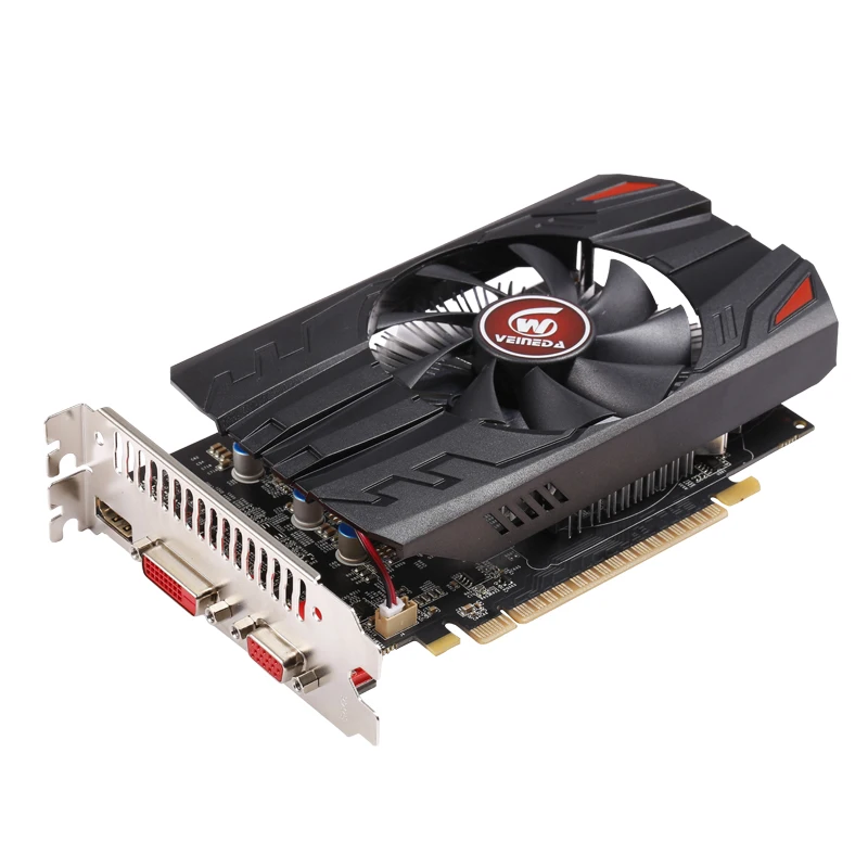 Игровая видеокарта Veineda GTX750 1 ГБ GDDR5 компьютерная с поддержкой DVI PCI E X16 3