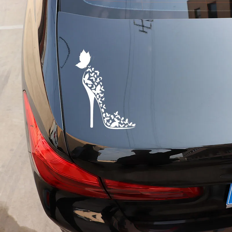 13 см * 17 1 Модный декор в виде бабочки Виниловая наклейка для автомобиля мотоцикла