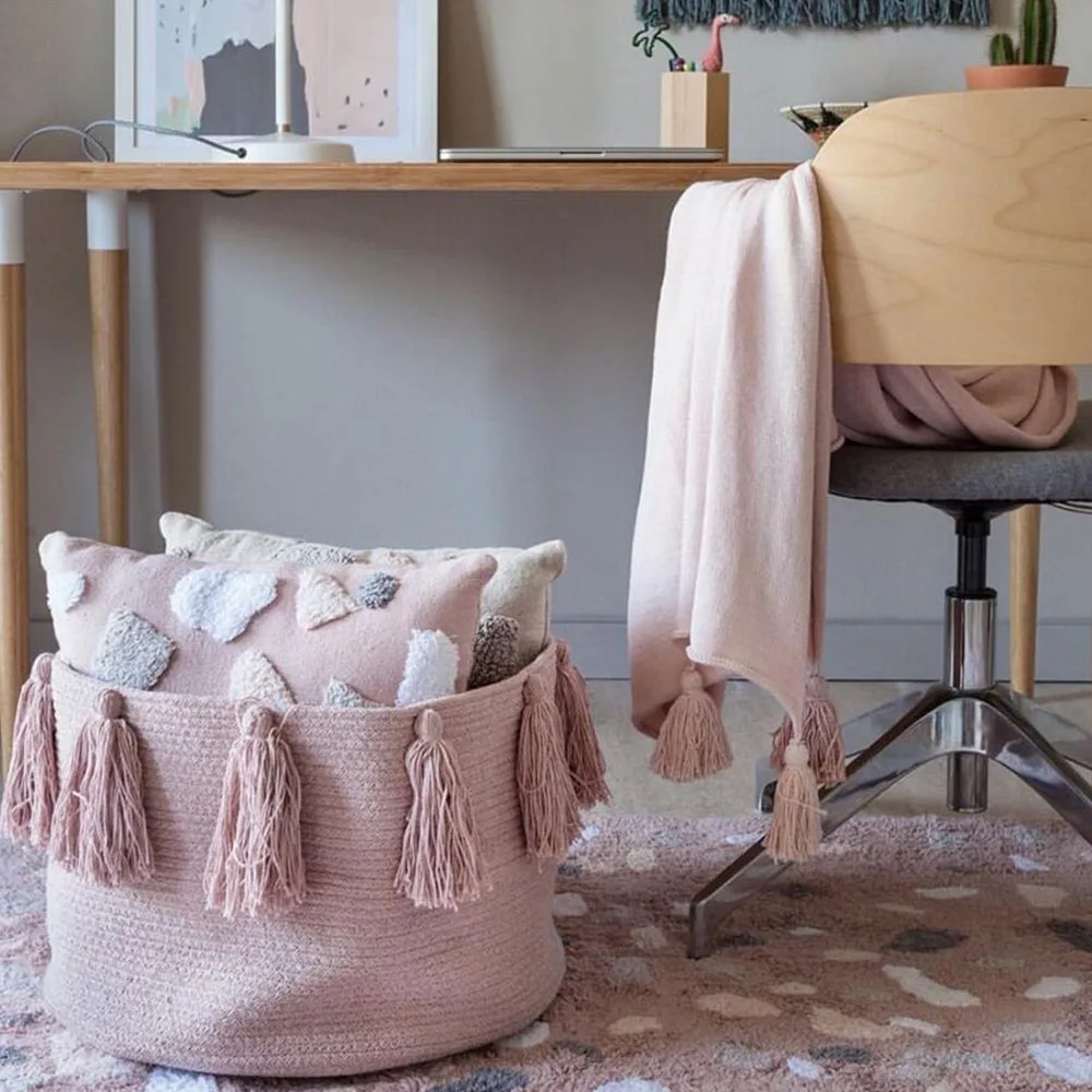 Большая женская корзина для грязной одежды нордический домашний декор
