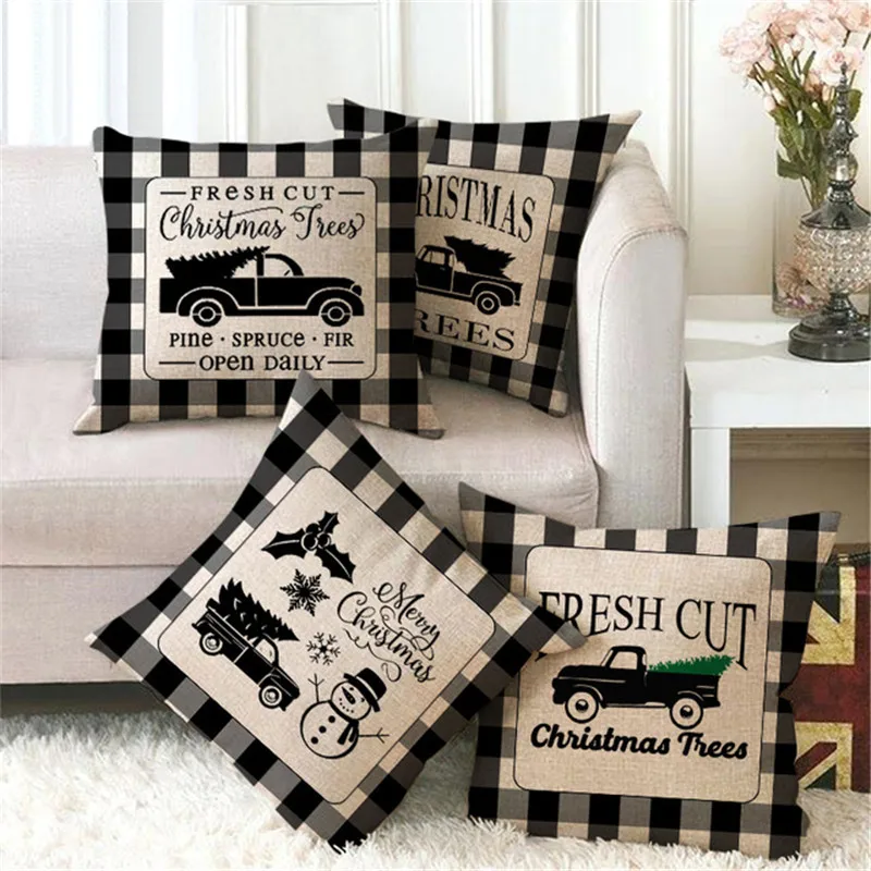 45*45 см Рождественская декоративная наволочка для рождественской елки чехол в