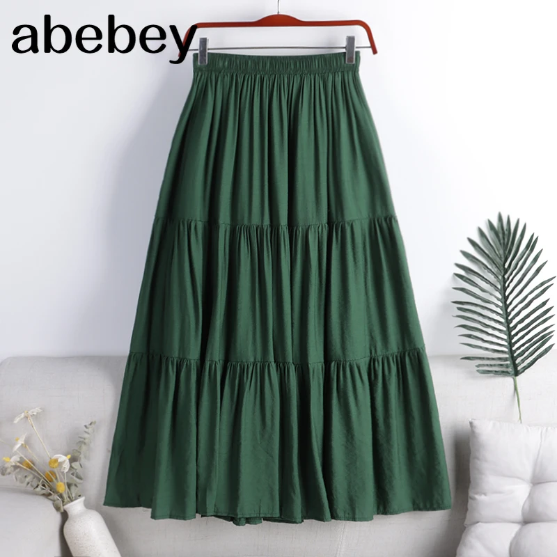 Элегантная однотонная плиссированная Женская юбка Mi Long новинка 2021 весенне