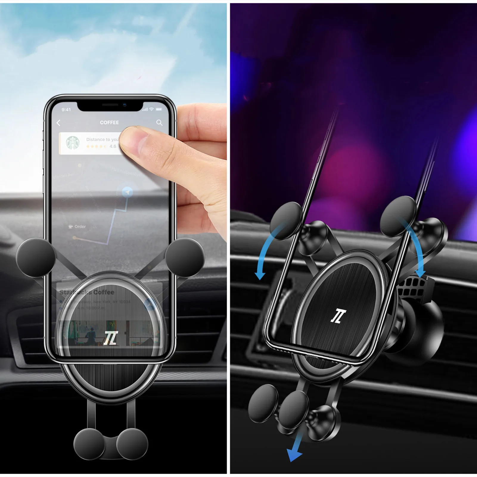 

Car Phone Holder Mount Stand GPS Telefon Mobile Cell Support For iPhone 12 11 Pro Max X 7 8 Plus Xiaomi Redmi Samsung Huawei
