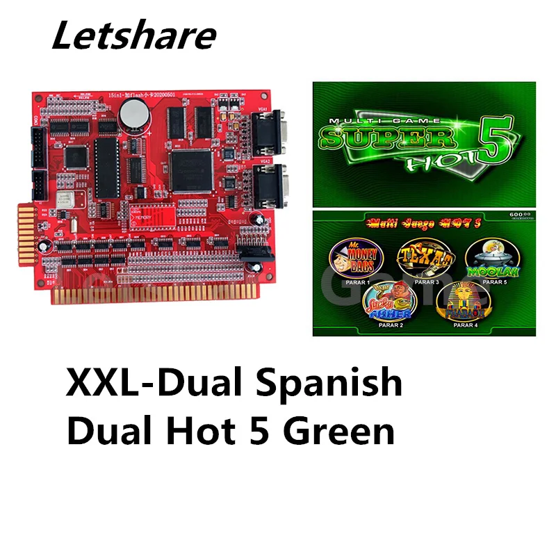 

Latest Spanish Version Dual Hot 5 Green Casino Machine Vertical Slot Multi Games