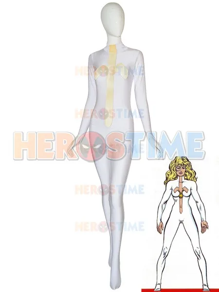 Костюм для косплея кинжалы Marvel костюм плащ и на Хэллоуин Белый лайкры боди