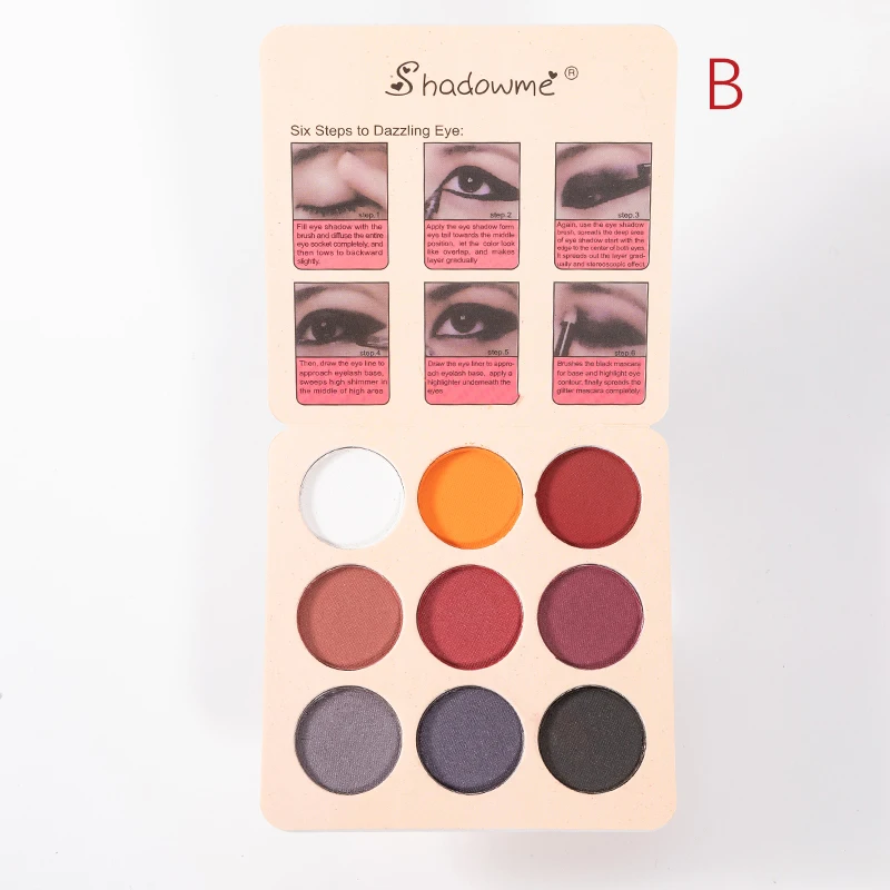 Лучшие продажи глаз диск для теней 9 цветов Тени макияжа оптом |