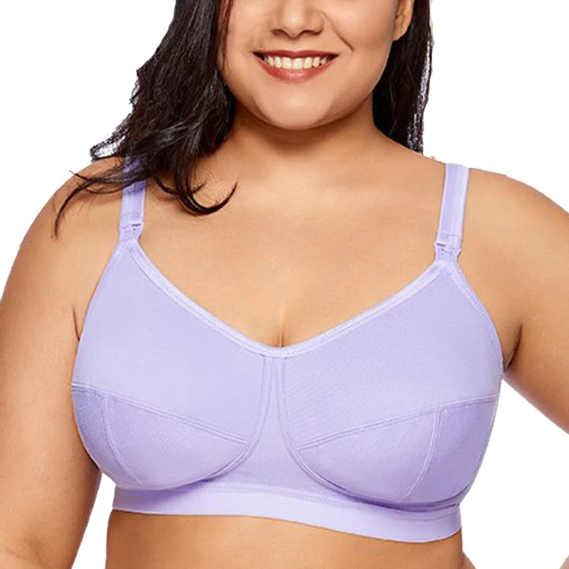 Размера плюс женская дышащая обувь для поддержки хлопковый бюстгальтер полный