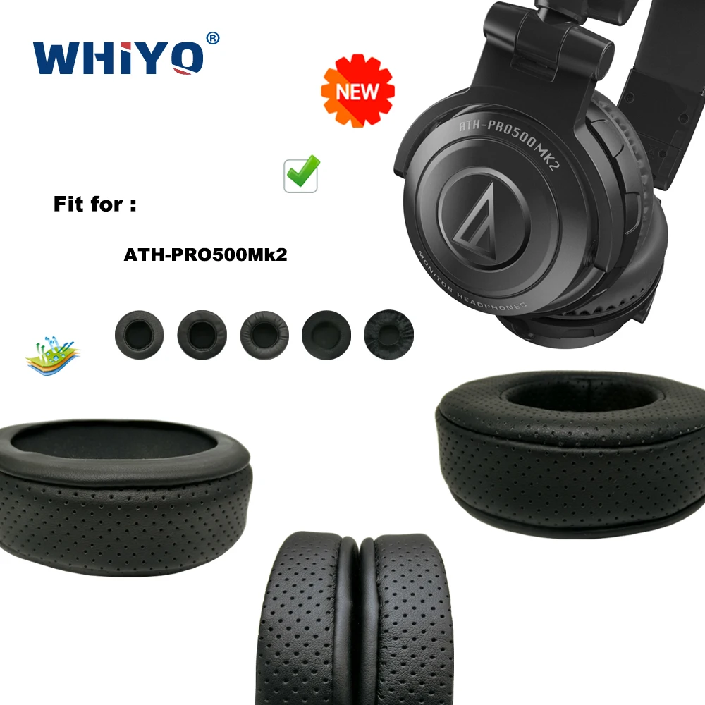 Сменные амбушюры для ATHPRO500Mk2 ATH PRO500Mk2 PRO 500Mk2, запчасти для наушников, Кожаная подушка, бархатный чехол для наушников