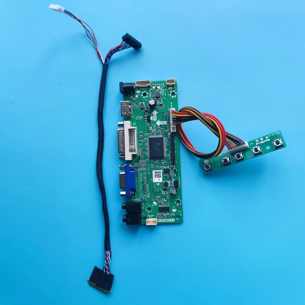 

For 12.1" 40pin LTN121AT06-301/H01/G02/F01/L02/G01 1280X800 Panel LCD Controller board VGA DIY DVI HDMI-compatible M.NT68676 LED