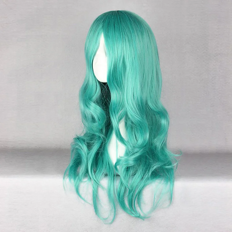 Сейлор Мун кайу Michiru Нептун зеленая свободная волна длинный Косплей термостойкие